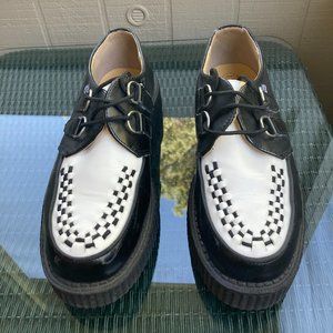 T.U.K. Creepers black and white platforms